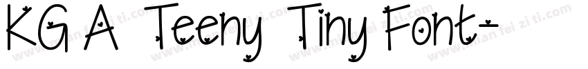 KG A Teeny Tiny Font字体转换